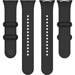 Ремінець DK CDK для Xiaomi Mi Smart Band 9 Pro Silicone Sport Band (017124) (black) - мініатюра 2