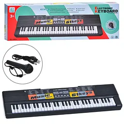 Синтезатор 61 клавіша мікрофон запис регулювання гучності USB (BX-1688S)