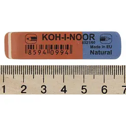Гумка "Koh-i-noor" Blue Star червоно-синя №6521/60(56)(448) - мініатюра 3