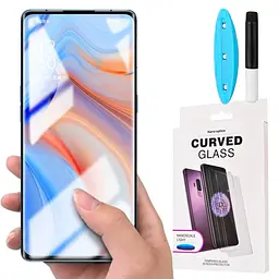 Захисне скло DK для Oppo Reno4 Pro UV Curved 010276 clear 2 шт. - мініатюра 3