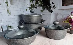 Набір посуду O.M.S. Collection 3006 Grey 8 предметів - мініатюра 3