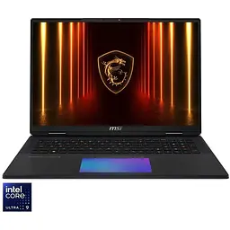 Ноутбук Ігровий MSI Titan 18 HX AI A2XWJG з процесором Intel Core Ultra 9 285HX pana la 5.5GHz, 18'', UHD+, IPS, 120Hz, Mini LED, 64GB DDR5 RAM, 2TBx1 SSD + 2TBx2 SSD 24GB GDDR7, Windows 11 Pro, Core чорний