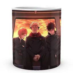 Кухоль GeekLand Jujutsu Kaisen Магічна Битва Ітадорі Нобара Мегумі JK.02.19 330 мл білий - мініатюра 2