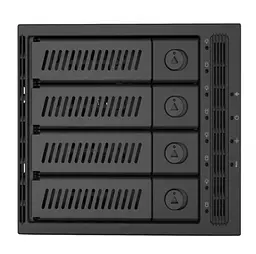 Зовнішня кишеня Chieftec CMR-3141SAS 3x5.25" - 4x3.5" HDDs Hot-Swap Metal (CMR-3141SAS) - мініатюра 2