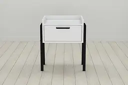 Модульна тумба Ferrum-decor Бетті 540x450x320 метал Чорний ДСП Білий 16 мм (FRD-102989) - мініатюра 3