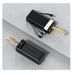 Повербанк Powerbank ACL PW90 30000mAh, SOLAR, TypeC + Lighting, Black - мініатюра 4