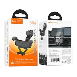 Тримач Hoco Gamble gravity linkage Car holder H66 air outlet 4.5-7" - мініатюра 2