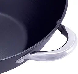 Котел чавунний "Wok", з антипригарним покриттям та аромо-кришкою Kamille Ø14,5хØ28х9,5 см kuh0007234 - мініатюра 6