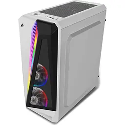 Корпус 1stPlayer R5-3R1-WH Color LED White (R5-3R1-WH) Без БП Б/в - мініатюра 5