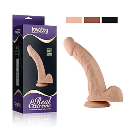 Вібратор Lovetoy Real Extreme 22 см тілесний - мініатюра 2