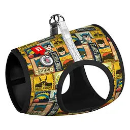 Шлея для собак WAUDOG Clothes з QR паспортом "Бетмен вінтаж" XS2 (1002-4004)