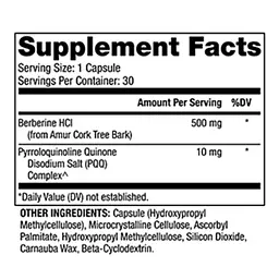 Берберін та MicroPQQ Dr. Mercola покращена формула 30 капсул (MCL01846) - мініатюра 3