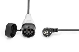 Кабель зарядний Digitus EV Single Phase, 230V, 8-16А, 5 m, Schuko to Type 2, з блоком керування та і teh0018831 - мініатюра 9