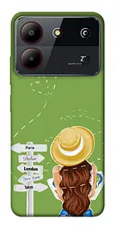 Чохол Demsky Travel girl для ZTE Blade A54 4G