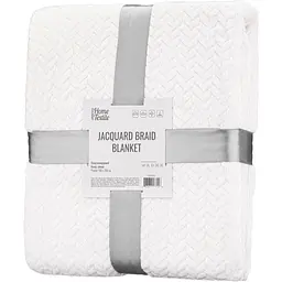 Плед Ardesto Jacquard Braid 160х200 см 100% поліестер айворі pbe0050497