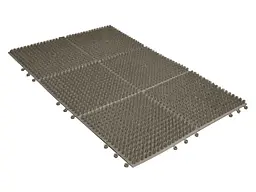 Килимок ПОЛІМЕРАГРО 530 x 360 x 15мм для підлоги секційний 3 x 2 капучино