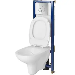Інсталяція Cersanit Tech Line Base з кнопкою Base Circle + унітаз Arteco CleanOn з сидінням 30412 - мініатюра 2