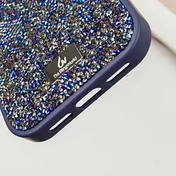 Чохол TPU Bling World Rock Diamond для Apple iPhone 14 Pro 6.1 Синій - мініатюра 5