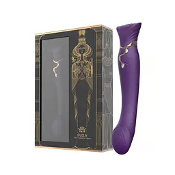 Смартвібратор Zalo - Queen Twilight Purple, пульсівна перлина, кристал Swarovski - мініатюра 7