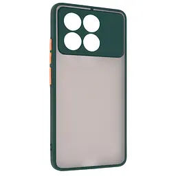Чехол-накладка для Xiaomi Poco X6 Pro 5G, Frosted Matte, зеленый, противоударный чехол с защитой всего корпуса, термополиуретан TPU + поликарбонат PC, ArmorStandart (ARM73372)