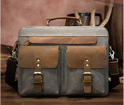 Портфель мужской Vintage 38х28х9 см sum0012231 - миниатюра 4