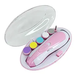 Дитячий електричний тример для нігтів MGZ-0720(Pink) - мініатюра 2