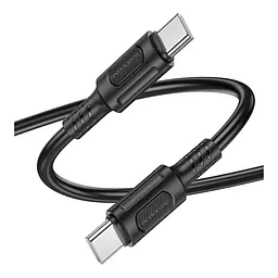 Кабель синхронізації Borofone BX111 60W 20V/3A Type-C to Type-C 1 м Black (35625_3462266) - мініатюра 3