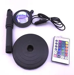 Проекційний світильник Sunset Lamp RGB з пультом на штативі, лампа-проектор заходу сонця USB - мініатюра 2