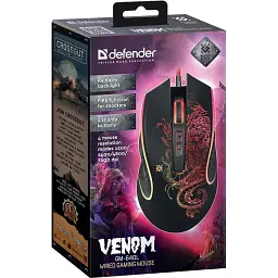 Комп'ютерна мишка Defender Venom GM-640L 8кн. 3200dpi підсвітка (52640)