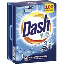 Порошок для прання Dash Alpen Frische 100 прань