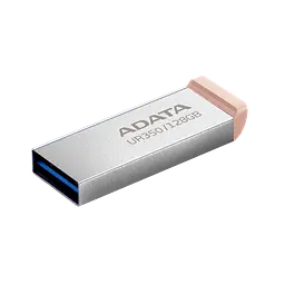 Флеш-накопичувач ADATA USB 3.2 UR 350 128Gb Silver/Beige (UR350-128G-RSR/BG) - мініатюра 4