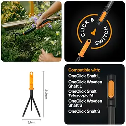Насадка-культиватор (грубер) Fiskars OneClick™ (1080686) - мініатюра 2