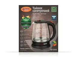 Скляний електричний чайник BITEK 2.0 л 2400 Вт BT-3113
