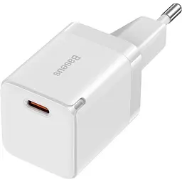 Сетевое зарядное устройство для Baseus GaN3 Fast Charger USB-C 30W EU White (CCGN010102)