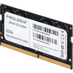 Модуль пам'яті для ноутбука SoDIMM DDR4 16GB 3200 MHz Prologix (PRO16GB3200D4S) - мініатюра 3