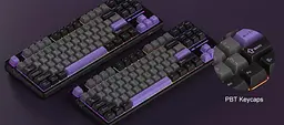 Клавіатура MageGee Light 87 RGB Blue Whale Switch Wireless (6971969728721-UA) Dark Purple (G-000003945) - мініатюра 15