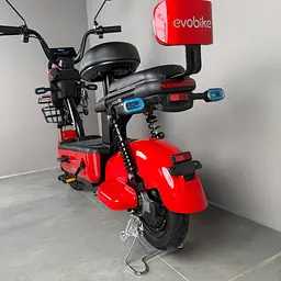 Електровелосипед EVOBIKE Nova S 500W 48V 12Ah з 2 сидіннями, корзиною та поворотниками, простий і надійний, для міста і села, червоного кольору - мініатюра 10
