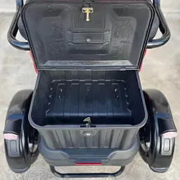 Електроскутер триколісний EVOBIKE Luna TRIO PRO 1200W 60V 20Ah (2026) зі знімним графеновим акумулятором та пасажирським сидінням | Червоний - мініатюра 3