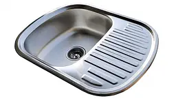 Кухонна мийка Romzha Vayorika 1.0C Satin RO43426, Сірий - мініатюра 5