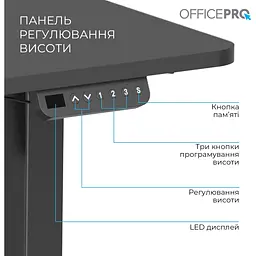 Стіл Officepro з електрорегулюванням висоти (ODE1470B) - мініатюра 7