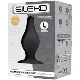 Анальна пробка SilexD (Model 2 size L) двошаровий силікон + Silexpan діаметр 4.5 см - мініатюра 2