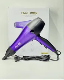 Фен стайлер для волосся Daling DL-3020 Концентратор 2 швидкості 3 режими температури 2800Вт Бузковий/Чорний - мініатюра 4