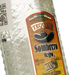 Текіла Sombrero Negro Silver 38% 0.05 л - мініатюра 3