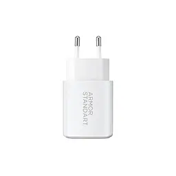 Мережевий зарядний пристрій ArmorStandart Poweraze 25W GaN Type-C + USB-A White (ARM87067) - мініатюра 3