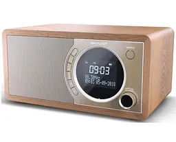 Радіоприймач колонка Sharp DR450BR Brown DAB+, FM RDS, Bluetooth, мережа - мініатюра 2