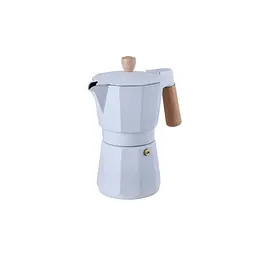 Кавоварка гейзерна Bergner Naturally 380 мл (3 чашки) (BG-38195-WH) - мініатюра 3