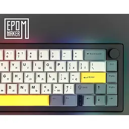 Клавіатура Epomaker EK68 Budgerigar V2 Black (EK68-B-BV2) [128814] - мініатюра 3