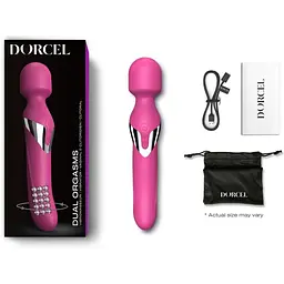 Вібромасажер 2 в 1 Dorcel Dual Orgasms Magent класичний масажер та вібратор із перловим масажем - мініатюра 5