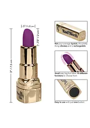 Міні-вібратор Calexotics Bad Bitch Lipstick, 7.5 см (золотий) - мініатюра 3