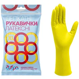 Рукавички латексні господарські Добра Господарочка, делікатні, розмір XL (4820086521994) - мініатюра 2